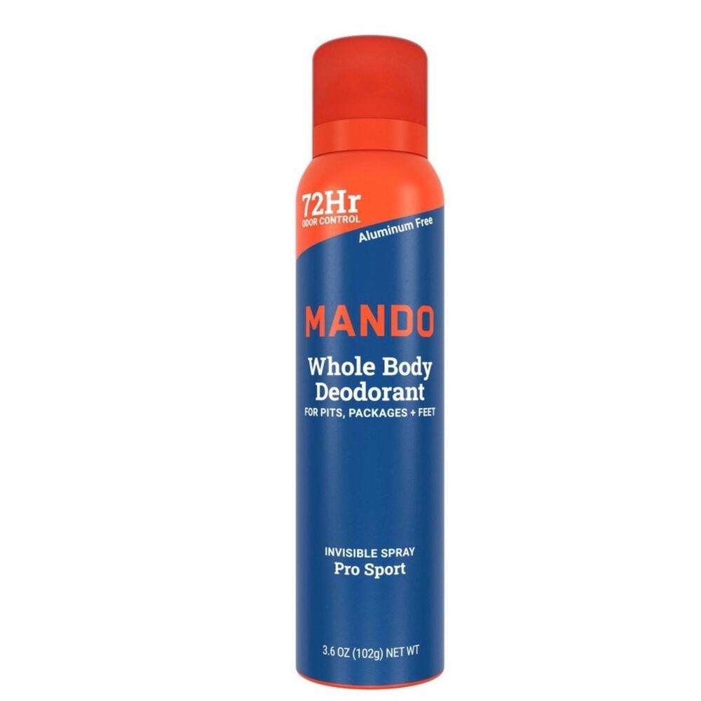 Mando Pro Sport Deodorant Spray for Men, Aluminum Free 3.6oz 3 pack